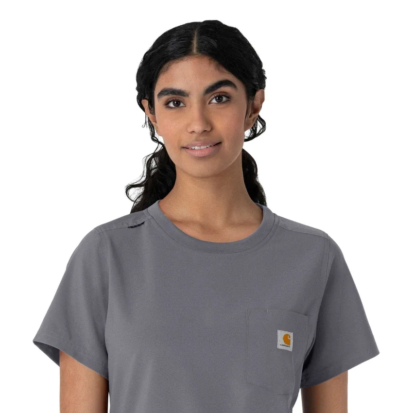 Force Cross-Flex Scrub-Oberteil für Damen mit Rundhalsausschnitt