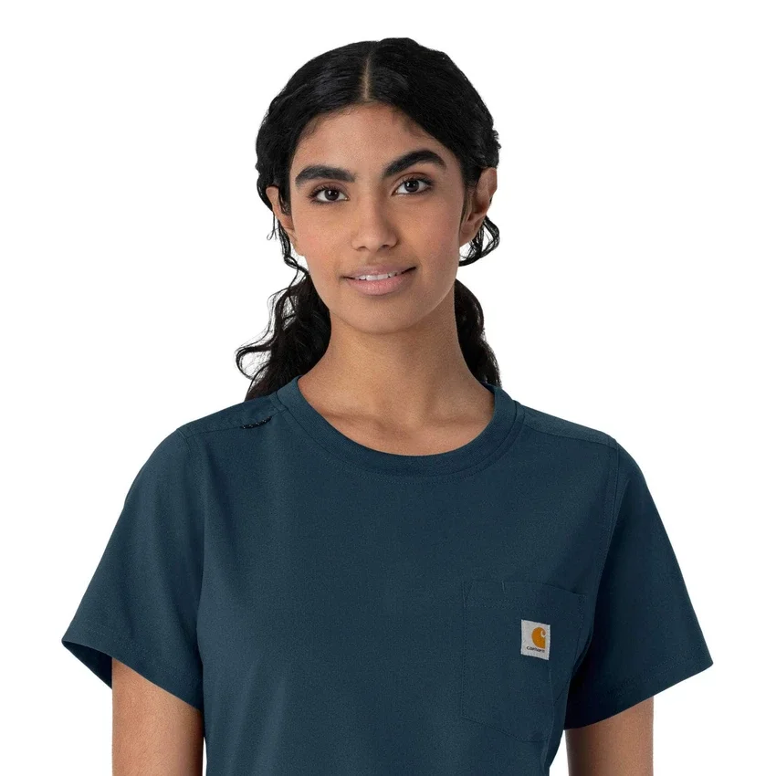 Force Cross-Flex Scrub-Oberteil für Damen mit Rundhalsausschnitt