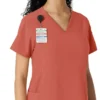 Force Cross-Flex-Strick-Panel-Scrub-Oberteil für Damen