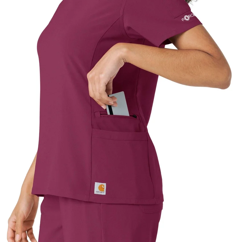 Force Cross-Flex-Strick-Panel-Scrub-Oberteil für Damen