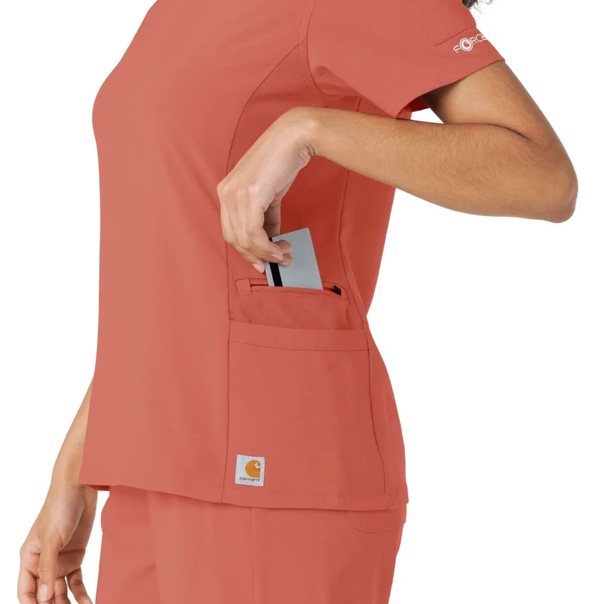Force Cross-Flex-Strick-Panel-Scrub-Oberteil für Damen