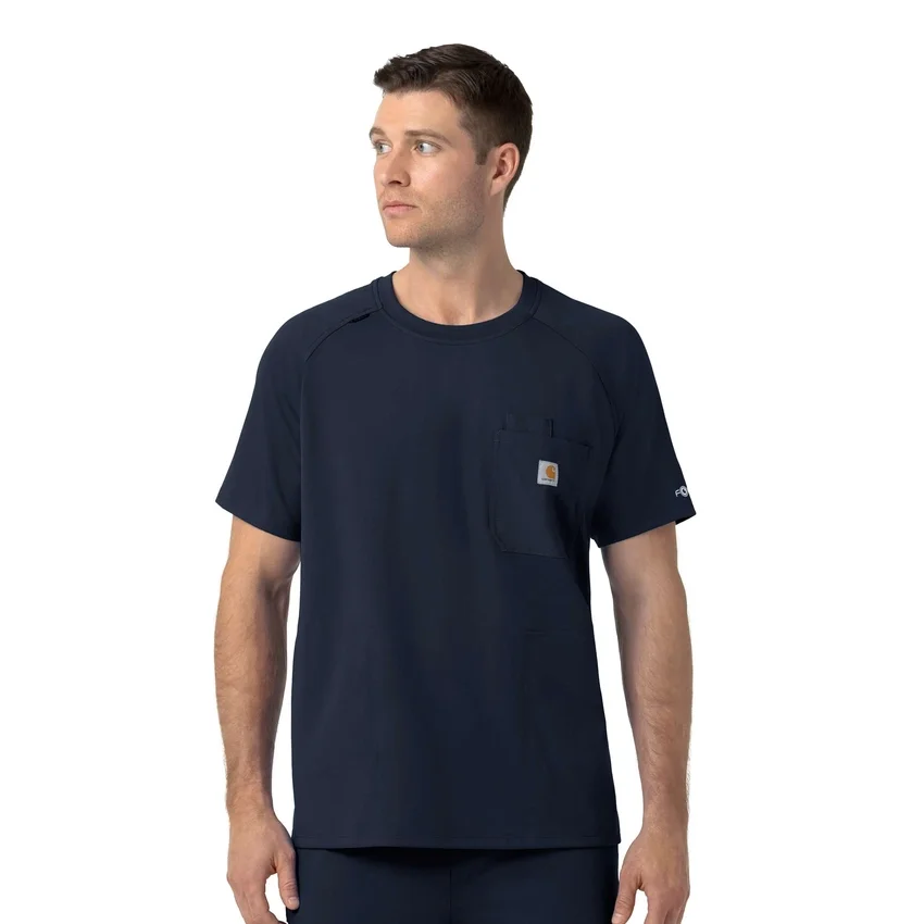 Force Cross-Flex Strick-Scrub-Oberteil mit Rundhalsausschnitt