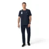 Force Cross-Flex Strick-Scrub-Oberteil mit Rundhalsausschnitt