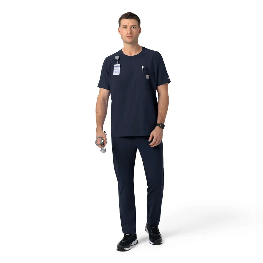 Force Cross-Flex Strick-Scrub-Oberteil mit Rundhalsausschnitt
