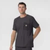 Force Cross-Flex Strick-Scrub-Oberteil mit Rundhalsausschnitt