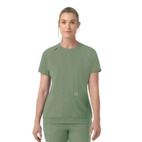 Force Cross-Flex Strick-Scrub-Oberteil mit Rundhalsausschnitt für Damen