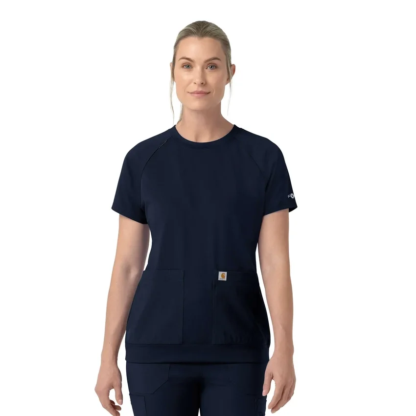 Force Cross-Flex Strick-Scrub-Oberteil mit Rundhalsausschnitt für Damen