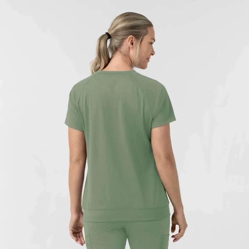Force Cross-Flex Strick-Scrub-Oberteil mit Rundhalsausschnitt für Damen