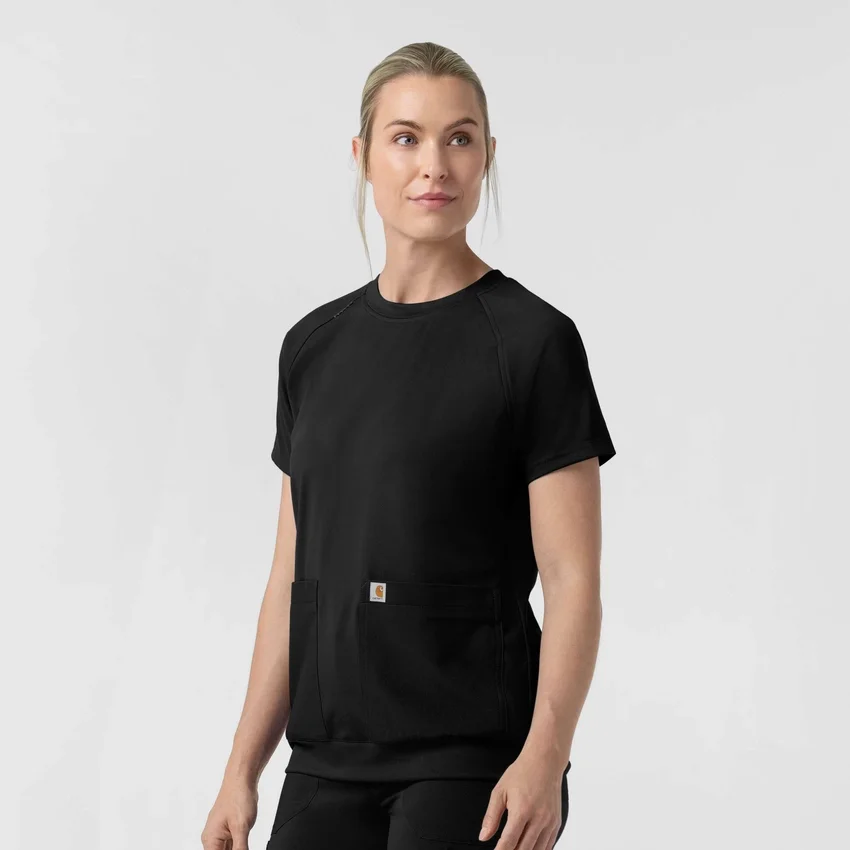 Force Cross-Flex Strick-Scrub-Oberteil mit Rundhalsausschnitt für Damen