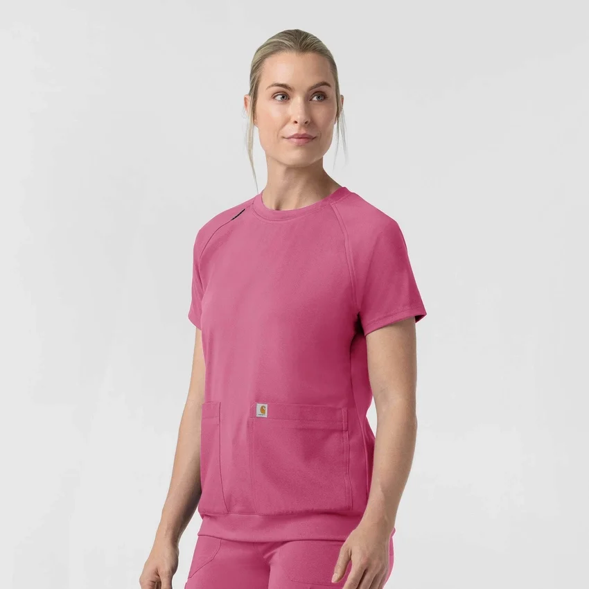 Force Cross-Flex Strick-Scrub-Oberteil mit Rundhalsausschnitt für Damen