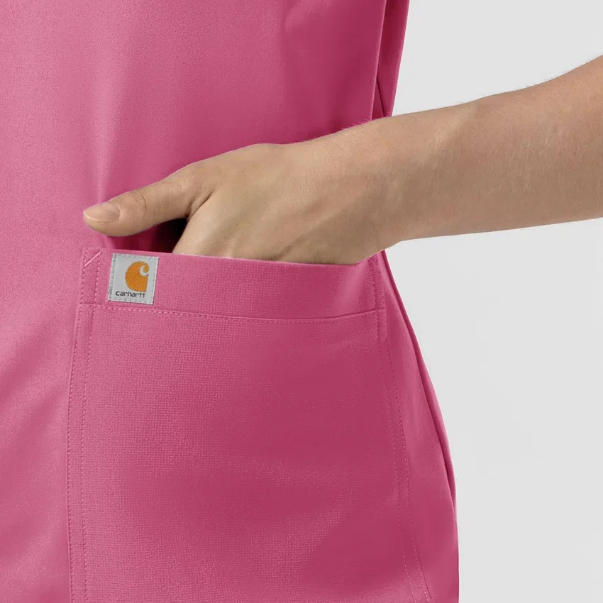 Force Cross-Flex Strick-Scrub-Oberteil mit Rundhalsausschnitt für Damen