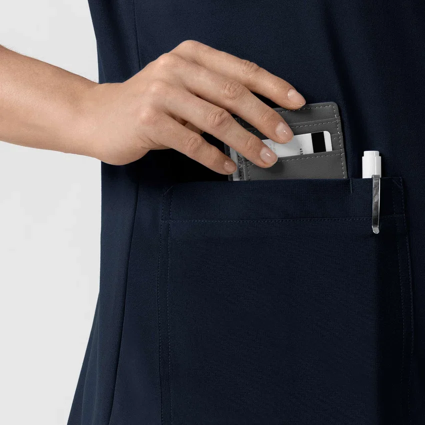 Force Cross-Flex Strick-Scrub-Oberteil mit Rundhalsausschnitt für Damen