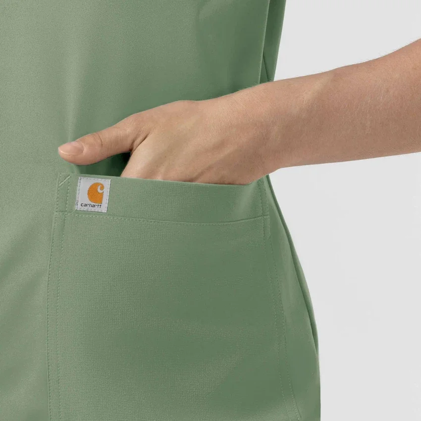 Force Cross-Flex Strick-Scrub-Oberteil mit Rundhalsausschnitt für Damen