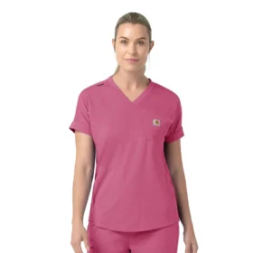 Force Cross-Flex Strick-Scrub-Oberteil mit V-Ausschnitt für Damen