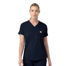 Force Cross-Flex Strick-Scrub-Oberteil mit V-Ausschnitt für Damen