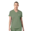Force Cross-Flex Strick-Scrub-Oberteil mit V-Ausschnitt für Damen