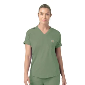 Force Cross-Flex Strick-Scrub-Oberteil mit V-Ausschnitt für Damen