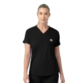 Force Cross-Flex Strick-Scrub-Oberteil mit V-Ausschnitt für Damen