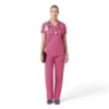 Force Cross-Flex Strick-Scrub-Oberteil mit V-Ausschnitt für Damen