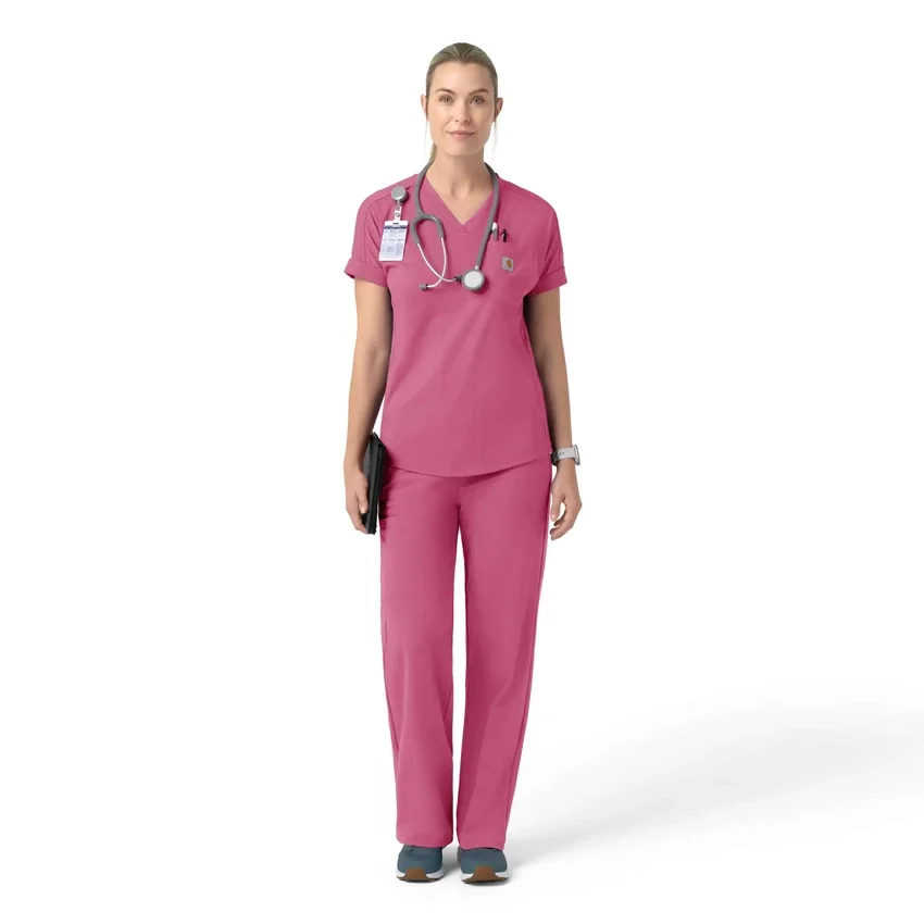 Force Cross-Flex Strick-Scrub-Oberteil mit V-Ausschnitt für Damen