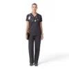 Force Cross-Flex Strick-Scrub-Oberteil mit V-Ausschnitt für Damen