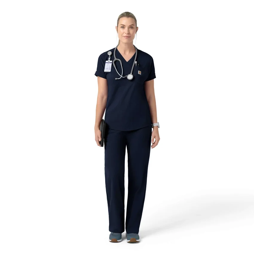 Force Cross-Flex Strick-Scrub-Oberteil mit V-Ausschnitt für Damen
