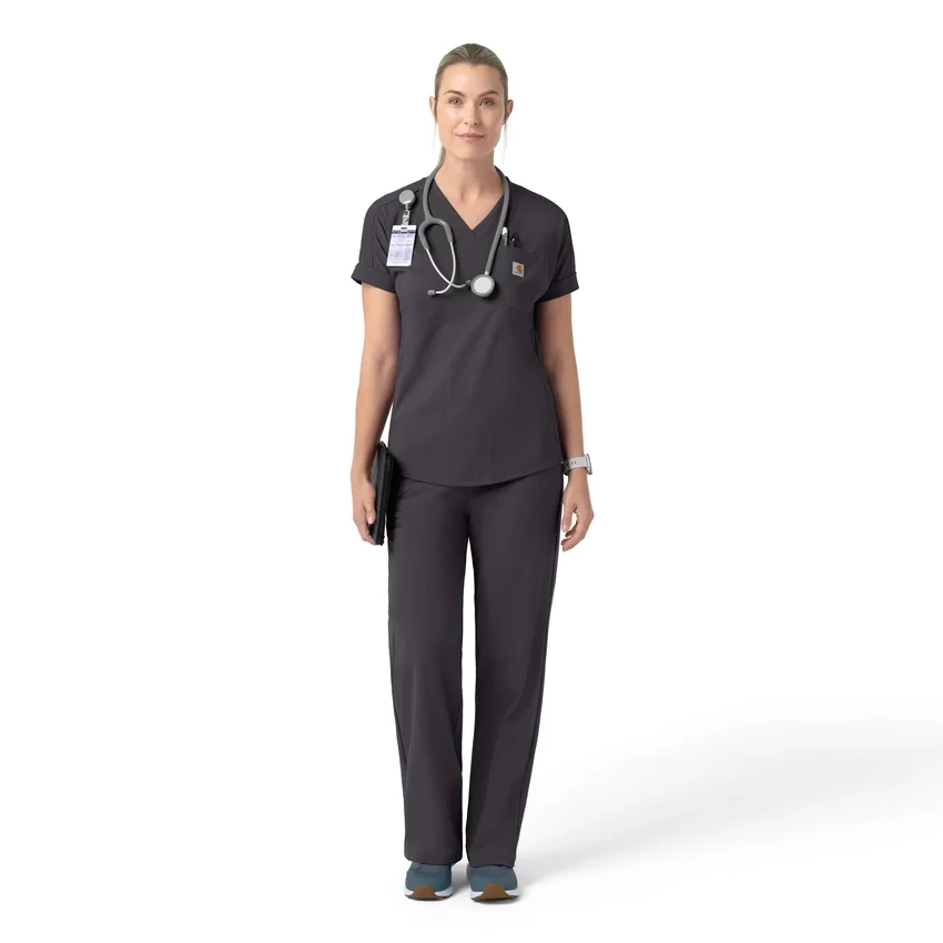 Force Cross-Flex Strick-Scrub-Oberteil mit V-Ausschnitt für Damen