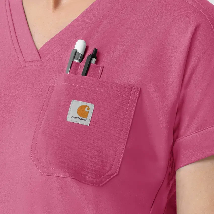 Force Cross-Flex Strick-Scrub-Oberteil mit V-Ausschnitt für Damen