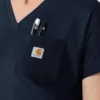 Force Cross-Flex Strick-Scrub-Oberteil mit V-Ausschnitt für Damen