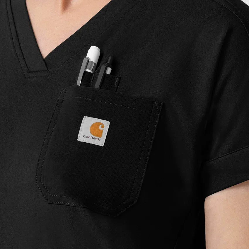 Force Cross-Flex Strick-Scrub-Oberteil mit V-Ausschnitt für Damen
