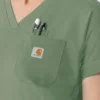 Force Cross-Flex Strick-Scrub-Oberteil mit V-Ausschnitt für Damen