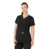 Force Essentials Henley-Umstands-Scrub-Oberteil für Damen