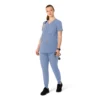Force Essentials Henley-Umstands-Scrub-Oberteil für Damen