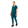 Force Essentials Henley-Umstands-Scrub-Oberteil für Damen