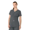Force Essentials Henley-Umstands-Scrub-Oberteil für Damen