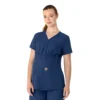 Force Essentials Henley-Umstands-Scrub-Oberteil für Damen