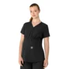 Force Essentials Henley-Umstands-Scrub-Oberteil für Damen