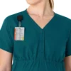 Force Essentials Henley-Umstands-Scrub-Oberteil für Damen