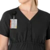 Force Essentials Henley-Umstands-Scrub-Oberteil für Damen