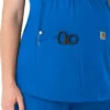 Force Essentials Henley-Umstands-Scrub-Oberteil für Damen