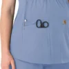 Force Essentials Henley-Umstands-Scrub-Oberteil für Damen