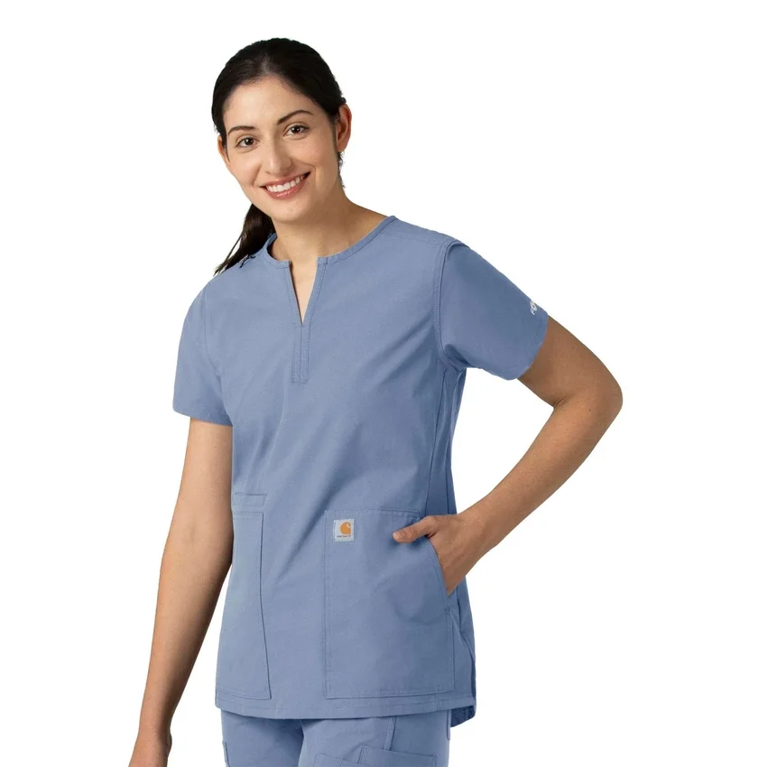 Force Essentials Tunika-Kitteloberteil für Damen mit U-Ausschnitt