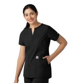 Force Essentials Tunika-Kitteloberteil für Damen mit U-Ausschnitt