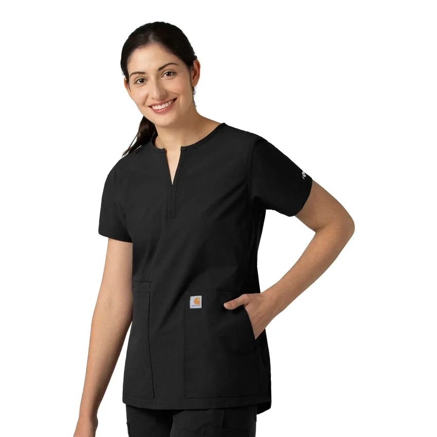 Force Essentials Tunika-Kitteloberteil für Damen mit U-Ausschnitt