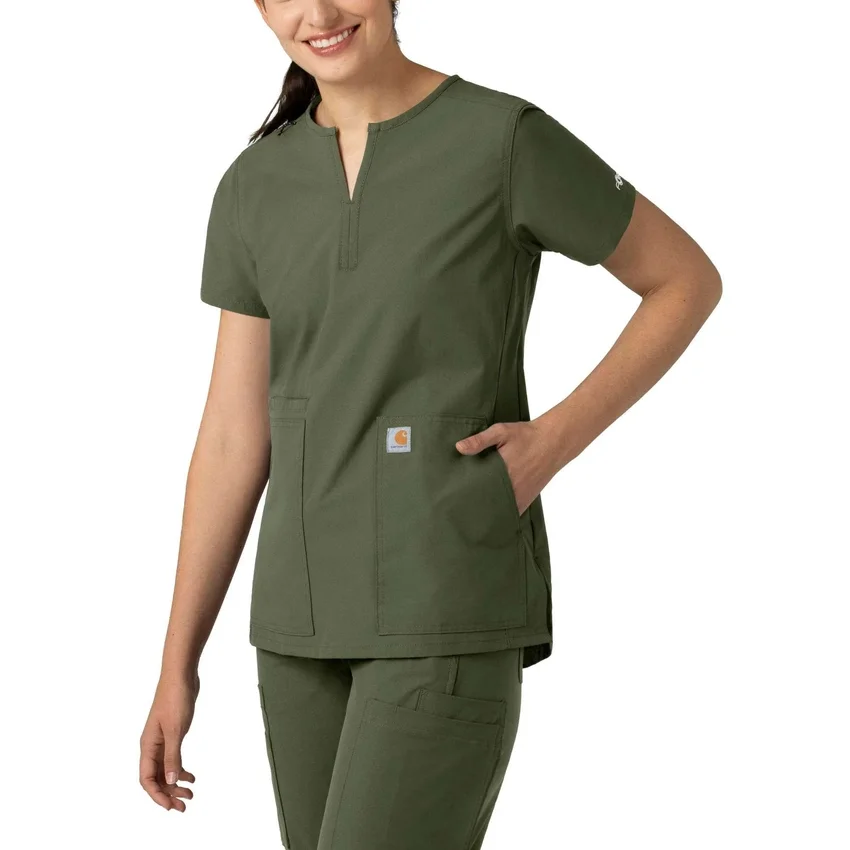 Force Essentials Tunika-Kitteloberteil für Damen mit U-Ausschnitt