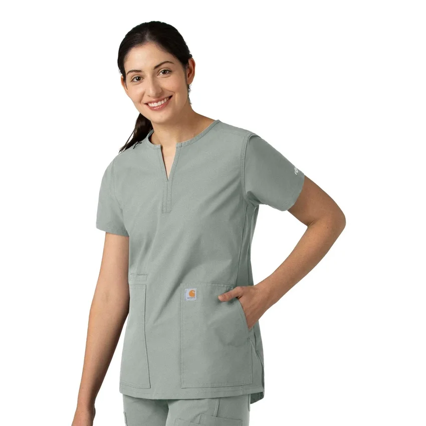 Force Essentials Tunika-Kitteloberteil für Damen mit U-Ausschnitt