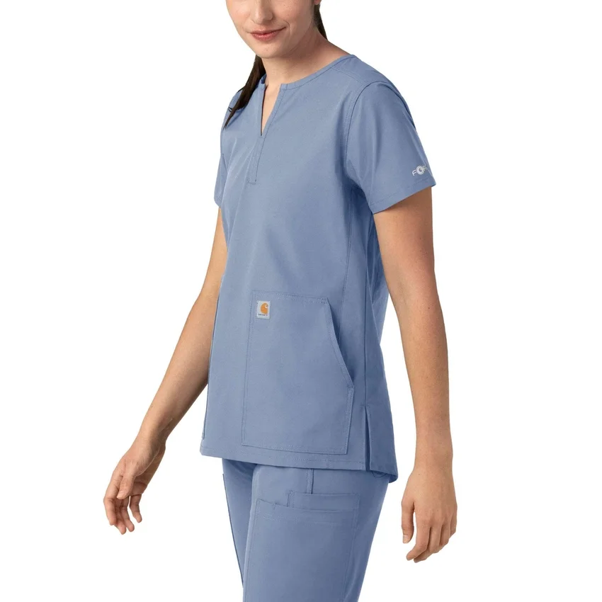 Force Essentials Tunika-Kitteloberteil für Damen mit U-Ausschnitt