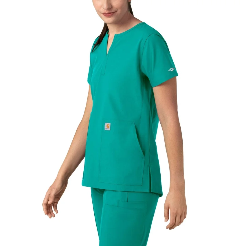 Force Essentials Tunika-Kitteloberteil für Damen mit U-Ausschnitt