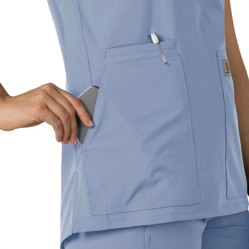 Force Essentials Tunika-Kitteloberteil für Damen mit U-Ausschnitt