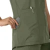 Force Essentials Tunika-Kitteloberteil für Damen mit U-Ausschnitt